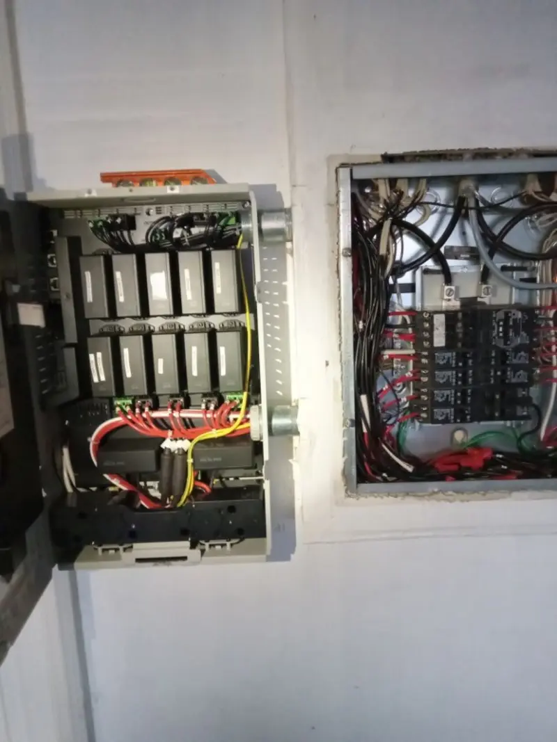 Electrical panel upgrade completed for Security Camera Wiring in Perry